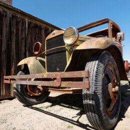 Old truck in Gold Field, NV